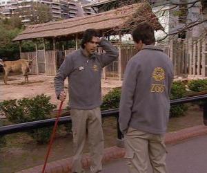 пазл Гонсало видит Леандро в зоопарке